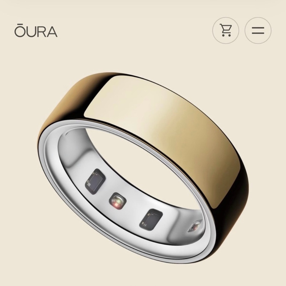 Brand new Oura Ring 4 Smart Ring - Gold, Size 8
